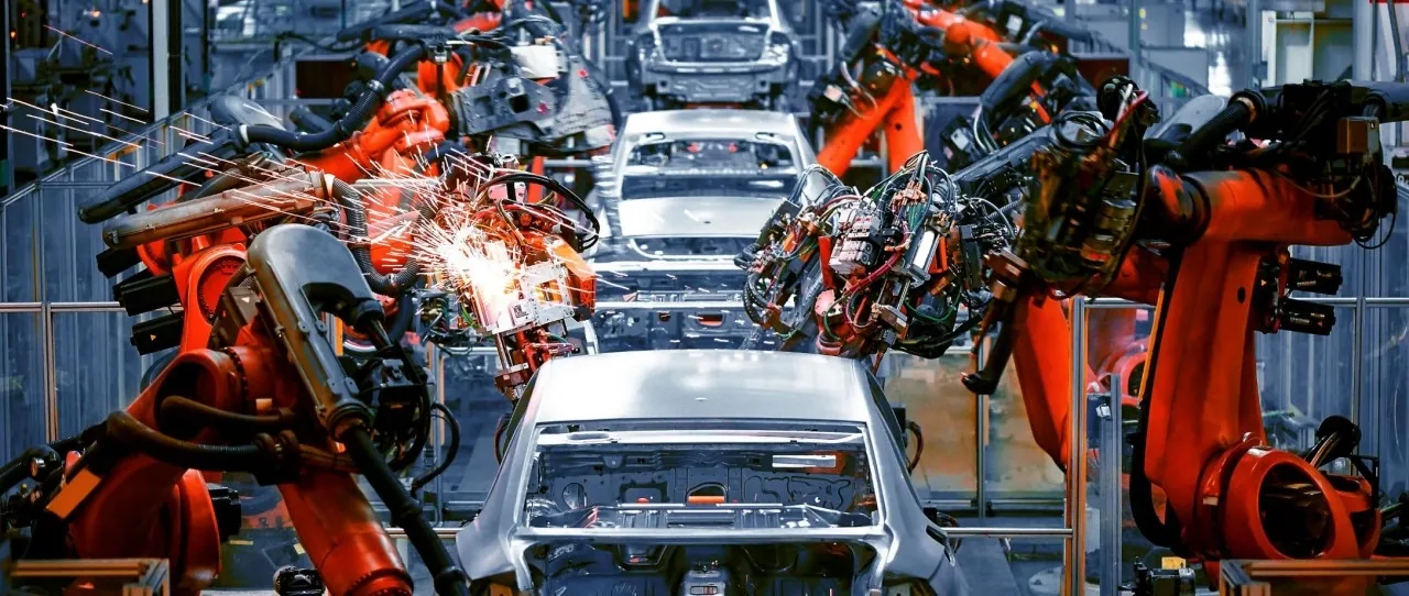 Manufactura automotriz — robótica de línea